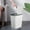 White #1, variant on mtvxesu Bathroom Trash Can with Lid, Plastic Small Garbage Can with Press Lid Wastebasket with Popup Lid Small Trash Cans for Kitchen Toilet Office Living Room Gray