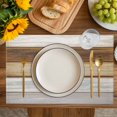 thumbnail image 4 of Vintage Brown Wood Placemats Set of 4, Farmhouse Wooden Plank Rustic Placemats for Dining Table, Place Mats for Kitchen Tabletop, Waterproof Wipeable Dining Table Mats Set, 4 of 9