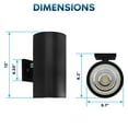 thumbnail image 5 of Luxrite Dusk to Dawn LED Outdoor Wall Light, 12", Up or Up and Down Light, 3CCT 3000K-5000K, 20/30/40W, IP65, ETL 2-Pack, 5 of 7