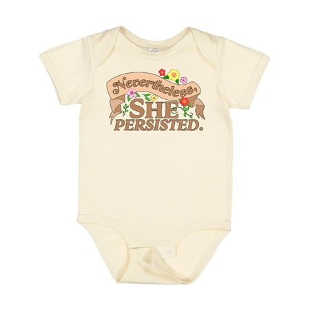 

Inktastic Nevertheless She Persisted Gift Baby Boy or Baby Girl Bodysuit