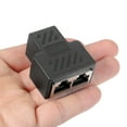 thumbnail image 4 of Conector Adaptador Divisor RJ45 De Contacto 1 A 2 Puertos Hembra Para Cables LAN Ethernet CAT 5/CAT 6/CAT 7 Divisor De Enchufe Hub PC Portátil Enrutador Enchufe Modular De, 4 of 6
