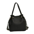 thumbnail image 4 of EHJRE Bucket Bag for Women Detachable Shoulder Strap Portable Stylish Commuting Travel Black, 4 of 9