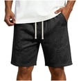 thumbnail image 3 of Bxsruta Men's Casual Drawstring Shorts Nylon Spandex Lightweight Breathable Quick Dry Athletic Shorts with Pockets, 3 of 7