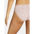 thumbnail image 5 of Joyspun Women's Cotton-Blend Hi-Cut Bikini Panties, 6-Pack, Sizes S-XXXL, 5 of 10