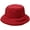 Red, variant on CoCopeaunts Bucket Hat for Women Winter Fashion Solid Color Thick Warm Basin Hat Down Wide Brim Men Fisherman Hat Windproof Warm