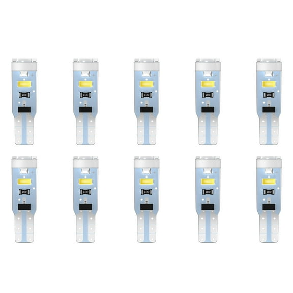 T5 LED Bulb, cciyu 37 74 2721 5-SMD 3014 LED Bulb, Super White 73 70 79 85 Wedge Led Bulb, Signal Light Replacement Dash Dashboard Light Instrument Panel Cluster LED Lamps Glove Box Light Bulb, 10pcs