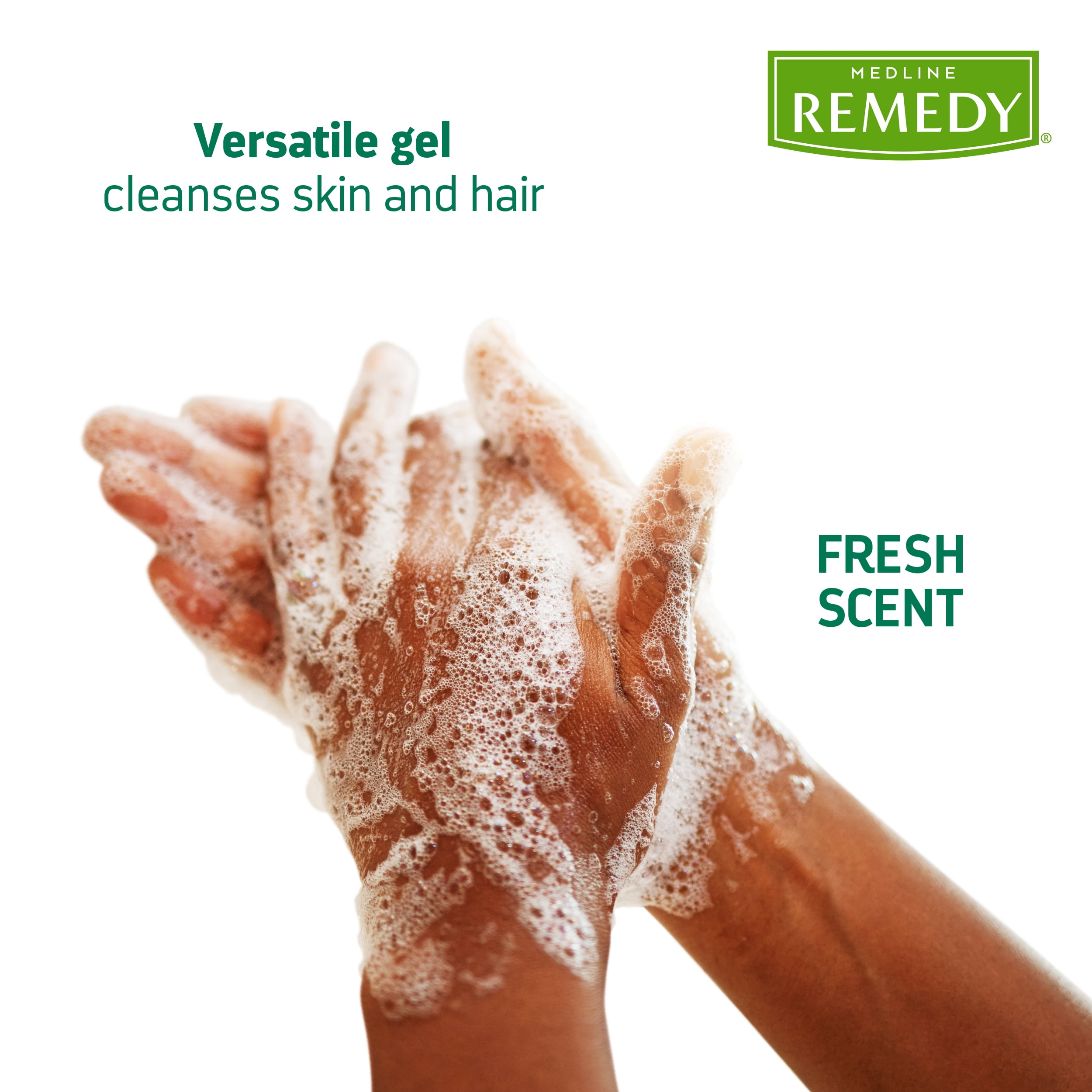 Medline Remedy Essentials Shampoo and Body Wash (8 fl oz), 48 Count, Kiwi Mango Scent, Full Body Cleanser with Aloe