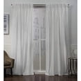 thumbnail image 1 of Exclusive Home Paire de Panneaux de Rideaux en Velours à Plis Pincés, Blanc Hiver, 2 Pcs, 1 of 7