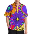 thumbnail image 3 of Blusas con gráficos de flores coloridas para hombres, ropa con estampado floral 3D brillante, camisas de playa, estética de vacaciones, Y2k, camisetas de manga corta para niños, 3 of 5