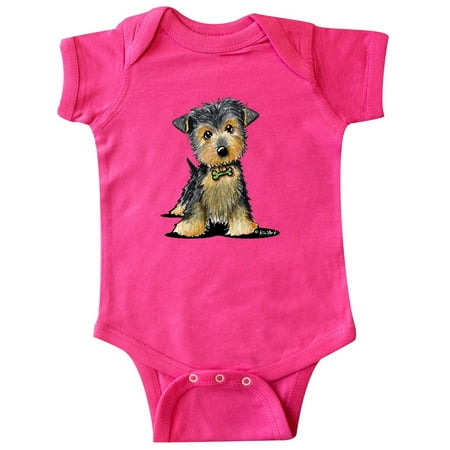 

Inktastic Little Gent Yorkie Gift Baby Boy or Baby Girl Bodysuit