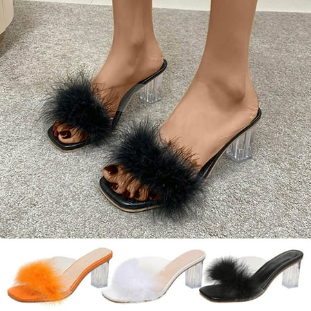 

Cethrio Women s City Heel Sandals- Wide Width Slides Sandal Heel Heel on Clearance Black Dressy Sandals/ Slides Size 7.5