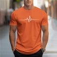 thumbnail image 6 of Afuyipoi Men's Graphic Print Sport Tee,Relaxed Standard Fit Athletic-Inspired Breathable Jersey Casual Tees Khaki XL, 6 of 7