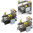 thumbnail image 4 of beisidaer Kitchen Shelf Rag Storage Drainage Shelf Sink Drainage Rack Kitchen Accessories -Black, 4 of 4