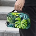 thumbnail image 2 of Palm Leaves Digital Storage Bag with Oxford Cloth Material - Waterproof USB Pouch, Digital Pouch, Cable Organizer Storage for Cell Phone Charger Cord - 5.9x9.44x3.14 in, 2 of 6