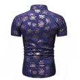 thumbnail image 3 of Ventes de Liquidation Bescita Chemise Homme Décontractée Boutons Col Rabattu Ajustée Imprimé Floral Manches Courtes, 3 of 4