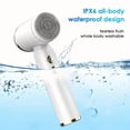 thumbnail image 5 of Smart Sonic Facial Cleansing Brush with Six Brush Heads, Rechargeable & Waterproof Electric Face Scrubber with 3 Speeds & LCD Display for Deep Surface Cleansing,White Hot - Cold Model, 5 of 16