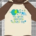 thumbnail image 4 of Inktastic My Great Grandma Loves Me Cute Elephants Boys or Girls Long Sleeve Baby Bodysuit, 4 of 5