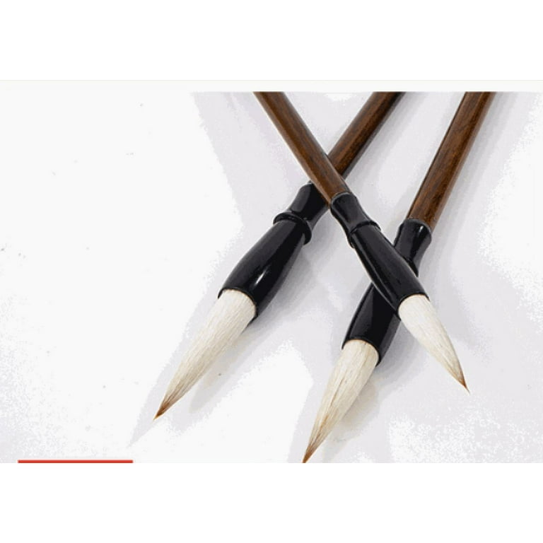 I-MART Chinese Calligraphy Brush, Writing Brush, japanese Sumi-e  Drawing/Painting Brush, Maobi (Pack of 3 - Large, Medium, Small Size)