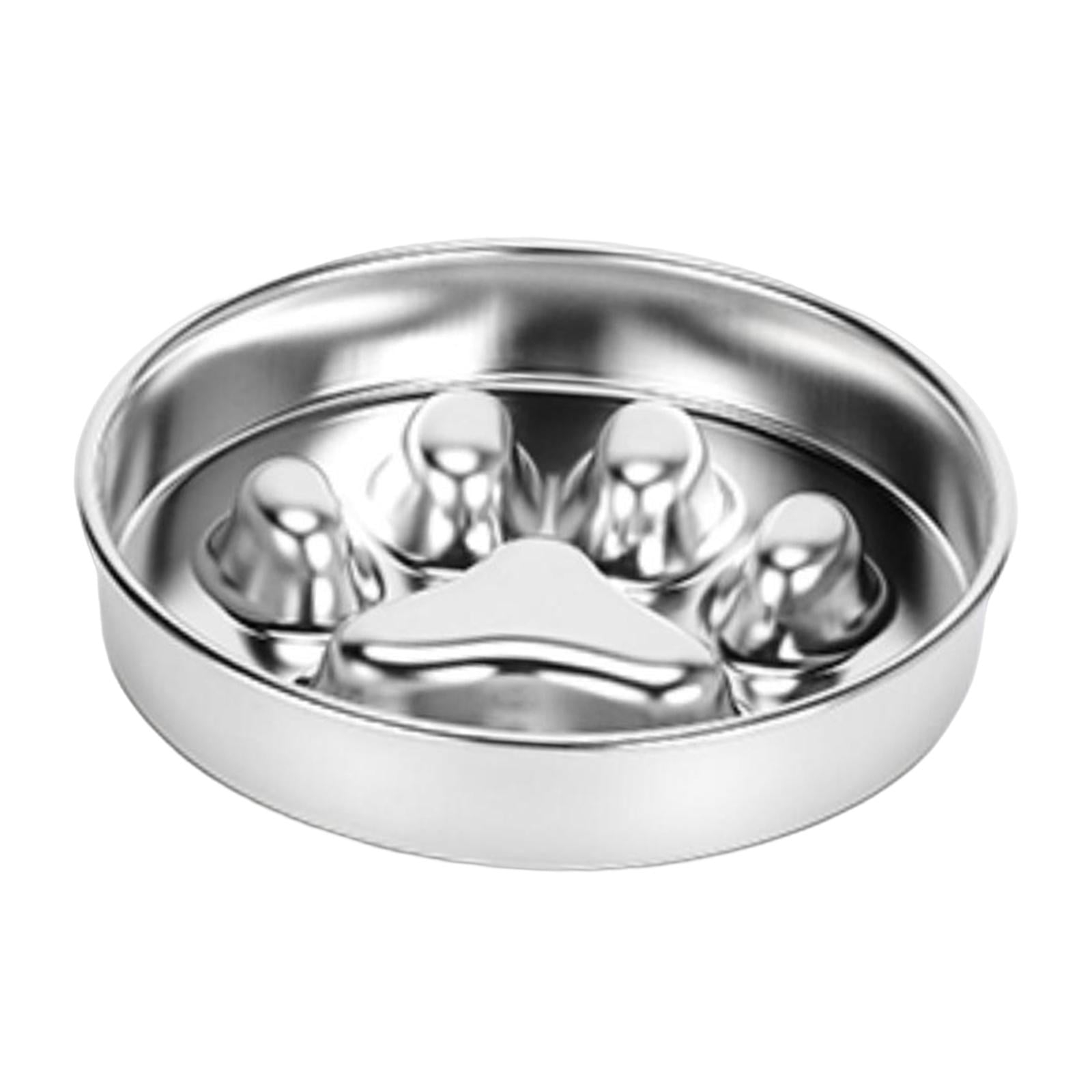 Feedoo Slow Feeder Dog Bowls 3 Cups Large, Food Grade 304 Stainless Steel  Dog Bowls, with Non-Slip Silicone Mat, Maze Pet Dish to Slow Down Eating