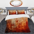 thumbnail image 2 of Designart "Chaotic Orange Collage III" Abstract Bedding Covert Set - Abstract Orange Modern Bed Set With 2 Shams, 2 of 5