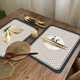 thumbnail image 4 of Ensemble de Table Rétro Cuir Impression Maison Isolation Étanche Ensemble de Table Hôtel Antidérapant Tapis Cuisine Occidentale, 4 of 8