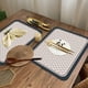 thumbnail image 4 of Xihbxyly Ofertas de Liquidación de Open Box Mantel Individual de Cuero con Estampado para El Hogar, Almohadilla Aislante, Mantel Individual Impermeable, Tapete Antideslizante para Comida Occidental p, 4 of 7
