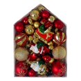 thumbnail image 5 of 72 piezas de bolas de Navidad para colgar en el árbol de Navidad, adornos colgantes de color rosa, azul, rojo y dorado para Navidad, 5 of 5