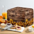thumbnail image 4 of TSOVTHRID Sunflower Wooden Print for 4 Slice Waterproof Toaster Cover Dust-proof Anti-scratch Kitchen Small Appliance Cover Washable Decorative Toaster Protector, 4 of 8