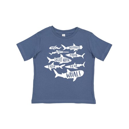 

Inktastic Types of Sharks Gift Toddler Boy or Toddler Girl T-Shirt