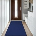 thumbnail image 6 of Carpet Runner, 24" x 71" Rubber Backing Hallways Area Rugs Commercial Entrance Mat Indoor Outdoor Floor Mat with Non- for Kitchen Balconies Living Room Dining Room Decks Patio (Blue), 6 of 6