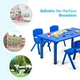 thumbnail image 6 of Topbuy Kids Multifunctional Activity Rectangle Table Kids Learn and Play Desk Blue, 6 of 10