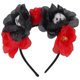 thumbnail image 1 of 1pc Halloween Skull Decoration Party Head Buckle Simulation Flower Headband, 1 of 5