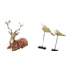 thumbnail image 5 of Figuras de reno, alce, ciervo, estatua de pájaro, adorno de mesa de madera elaborado con madera, adecuado para regalar en Navidad, decoración del, 5 of 8