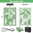 thumbnail image 3 of Findosom 6'x9' Outdoor Rug Patios Rug Waterproof RV Outdoor Rug Camping Rugs Reversible Plastic Straw Rug Large Outdoor Mat Outdoor Area Rug for Camping,Balcony Apartment,Patio,Picnic,Beach Green, 3 of 13