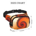 thumbnail image 4 of Fotbe Orange Rotating Cangurera Cuadrada con Estampado de Doble Capa, Bolsa de Cintura Ajustable Mini para Hombres y Mujeres, 4 of 9