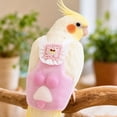 thumbnail image 4 of Bird Diaper, Breathable Flight Suit Reusable Poop Catcher for Outdoor Walks Travel Parrots Budgies Cockatiels Small Avian Apparel Clothing Hygiene Pet Accessory Pink, 4 of 4