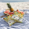 thumbnail image 5 of Sunflower Leaf Outdoor Pillow Covers Pack of 2 Summer Country Flower Eucalyptus Leaves Butterfly Grey Plaid Waterproof Throw Pillow Covers Decorative Cushion Cases for Patio Garden Tent 18x18 inch, 5 of 9