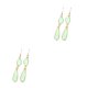 thumbnail image 3 of Minnieouse 1 par de pendientes colgantes, accesorios de joyería de cadena larga con estilo, ropa portátil, suministro a juego, aleación, gota Fruta Verde 2piezas, 3 of 6