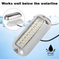 thumbnail image 2 of Toorise 27LED Marine Boat Lights 74LM 12V 50W LED Interior Lights IP68 Waterproof 3.7" Boat Deck Courtesy Cockpit Decorative Light Navigation Lights w/316 Stainless Steel Case for Yacht, 2 of 9