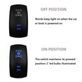 thumbnail image 3 of HAHDAXIA Blue Led 4X4 2X4 Rocker Switch with Jumper Wires 5P On Off SPST Toggle Switch for Car Truck RZR UTV ATV Off Road Vehicle 12V/20A 24V/10A, 3 of 6
