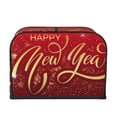 thumbnail image 2 of Honeii Happy New Year2 Print 4 slice Toaster Cover, Two Slice Toaster Dust-proof Cover For Kitchen Small Appliance and Fingerprint Protection, 2 of 7