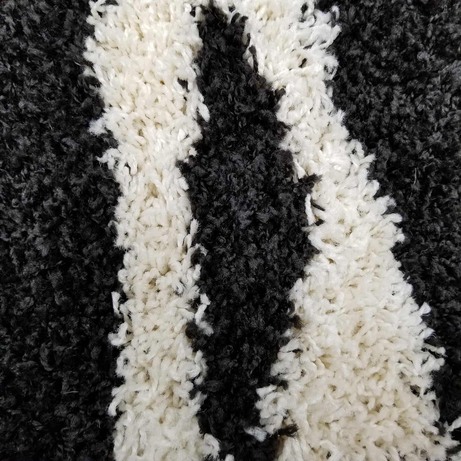 Soft Shag Area Rug 20" x 31" | Doormat Accent |Plain Solid Color NAVY BLUE - Contemporary Area Rugs for Living Room Bedroom Kitchen Decorative Modern Shaggy Rugs