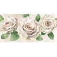 thumbnail image 2 of Wilson, Kelsey 24x14 White Modern Wood Framed Museum Art Print Titled - Ivory  Roses landscape II, 2 of 4