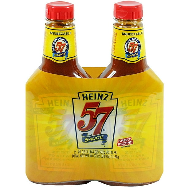 Heinz 57 Sauce 2 pack of 20 oz bottles - Walmart.com - Walmart.com
