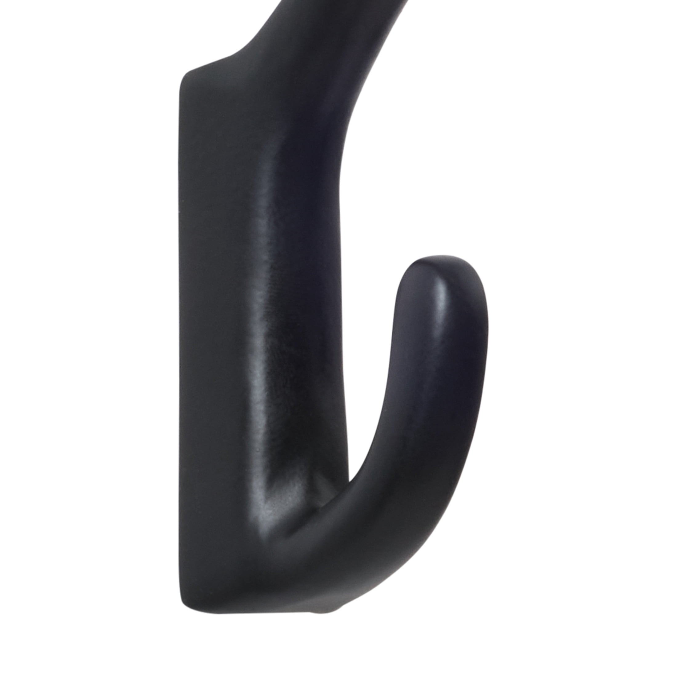 Better Homes & Gardens Sleek Simplicity Single Wall Hook, Matte Black Finish