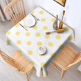 thumbnail image 5 of Christmas Square Tablecloth 52x52 Inch – Waterproof Polyester Printed Table Cover, Wrinkle Resistant & Washable for Kitchen Dining Picnic Party Decor, Single-v4-15, White, 5 of 6