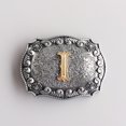 thumbnail image 4 of Vintage Style Initial Letter I Cowboy Cowgirl Western Belt Buckle, 4 of 6