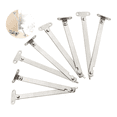 thumbnail image 1 of Bisagra para muebles 4 piezas Soporte de bisagra de elevación de metal Bisagra ajustable para muebles Bisagra plegable plateada para puerta armario ventana oso de fresa  Electrónica, 1 of 5