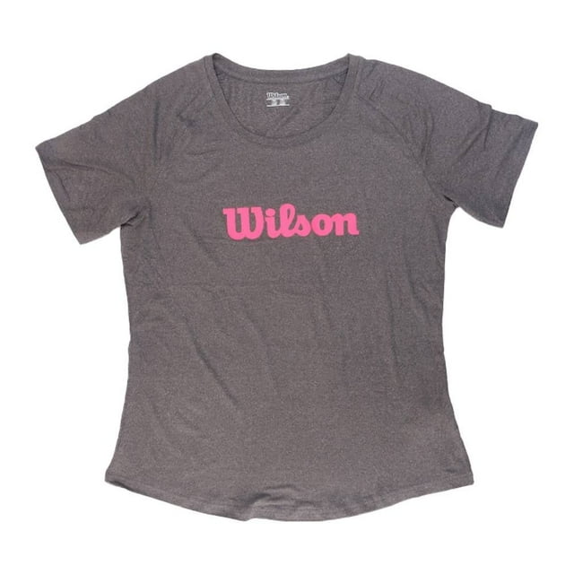 Playera Wilson Talla EG Suave con Cuello Redondo y Manga Corta con Estampado Frontal Gris