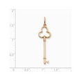 thumbnail image 2 of Sterling Silver and Rose Vermeil Key Pendant QP1530, 2 of 4